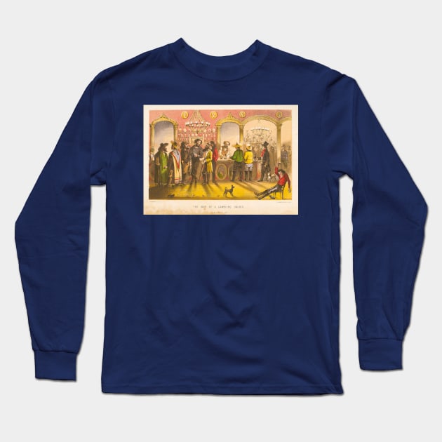 Gambling Saloon Long Sleeve T-Shirt by pocketlama